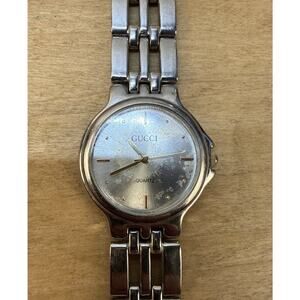 VTG GUCCI WATCH Silver Toned Parts Or Repair